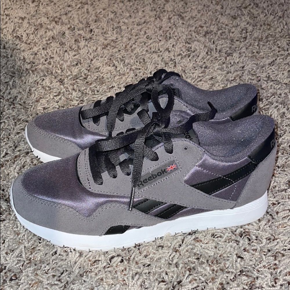 Grey Reeboks